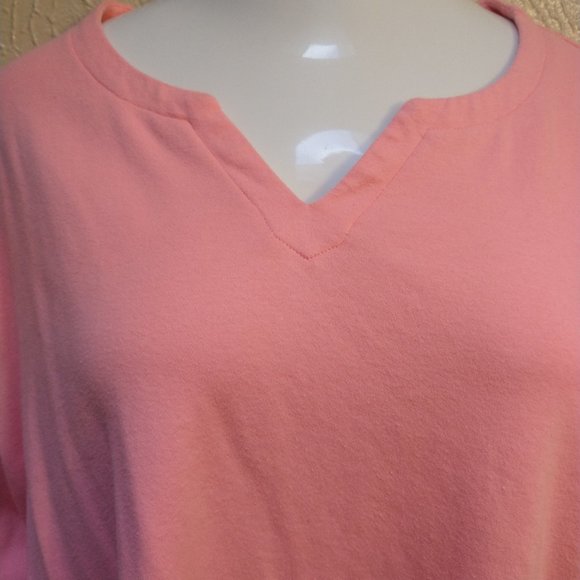 Croft and Barrow Soft Pink Short Sleeve T-Shirt - Picture 3 of 6